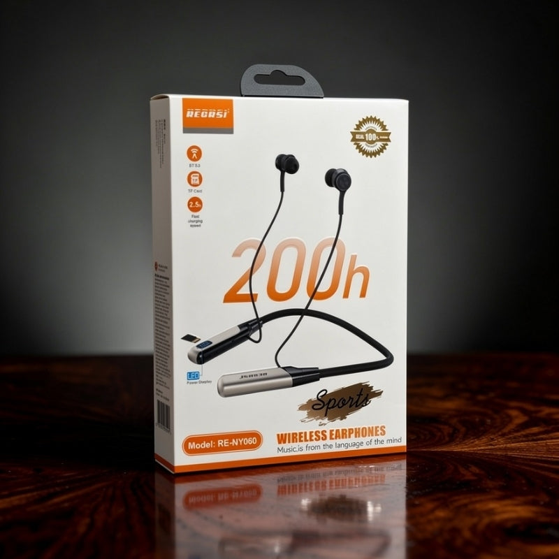 Regrsi 200H Backup Bluetooth Neckband Earphone