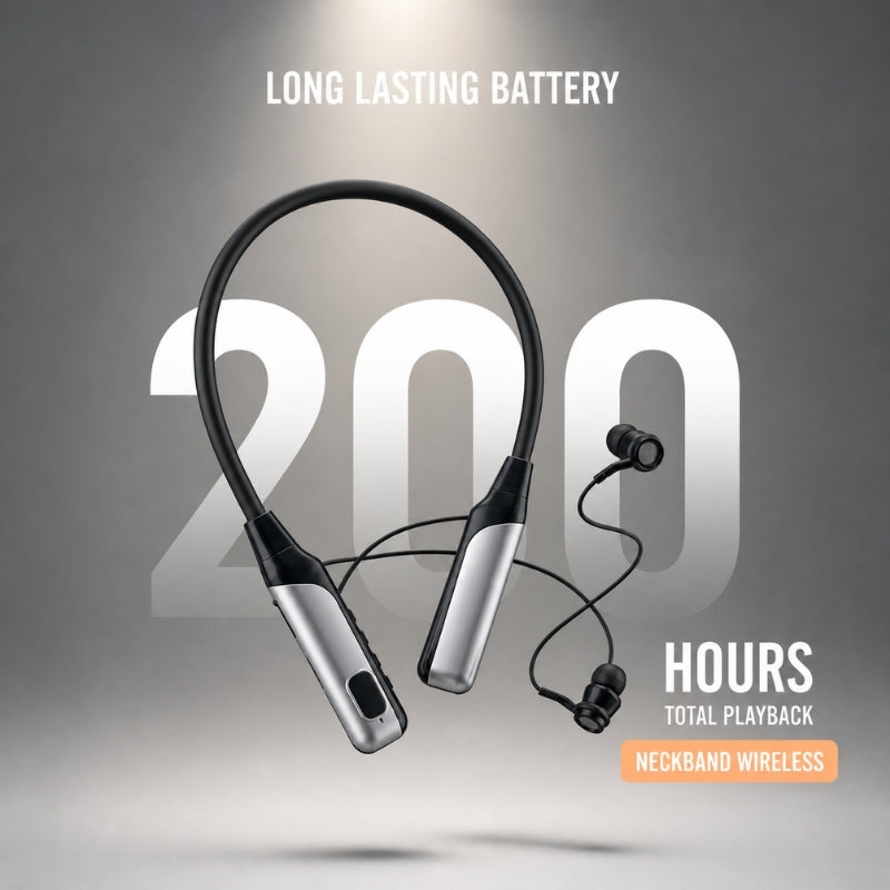 Regrsi 200H Backup Bluetooth Neckband Earphone