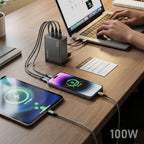 100W Super Fast Charging Multi-Port Adapter & Cable