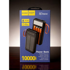 10000mAh Solar LED Multi Cable Power Bank