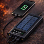 10000mAh Solar LED Multi Cable Power Bank