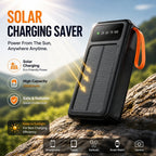 10000mAh Solar LED Multi Cable Power Bank