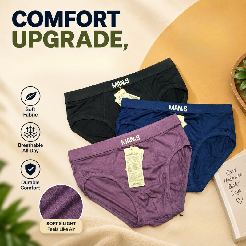 Men's Breathable Premium Comfort Briefs ( Set of 3 )