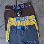 Soft Flexible Everyday Sports Boxer Brief  ( Set of 3 )