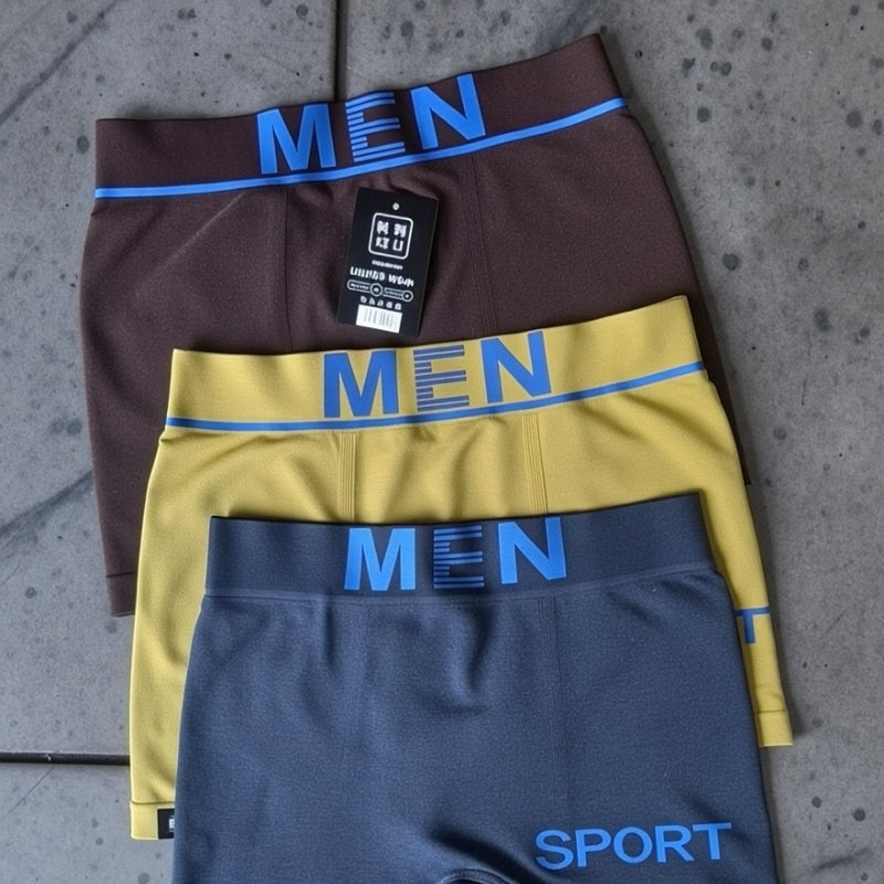 Soft Flexible Everyday Sports Boxer Brief  ( Set of 3 )