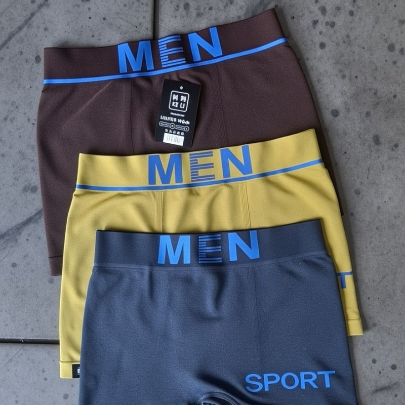 Soft Flexible Everyday Sports Boxer Brief  ( Set of 3 )