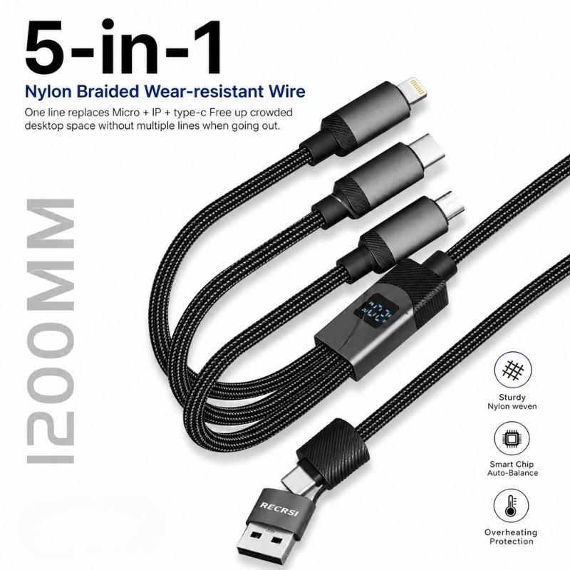 UltraCharge 5-in-1 Smart Power 120W cable