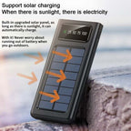 10000mAh Solar LED Multi Cable Power Bank