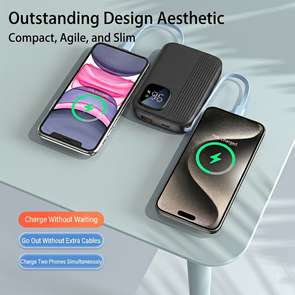 RECRSI Fast Charging Power Bank 20000mAh