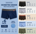 Soft Breathable Cotton Trunk Boxers ( Set of 6 )