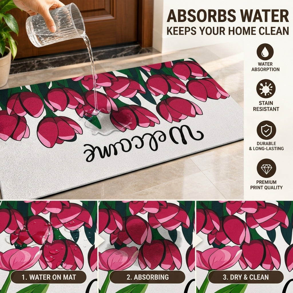 BloomStep Decorative Welcome Mat