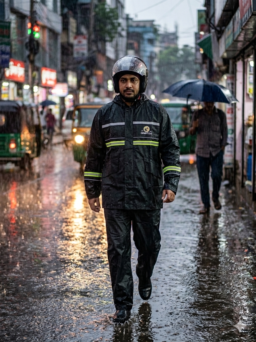 Men's Waterproof Raincoat Set (XL)