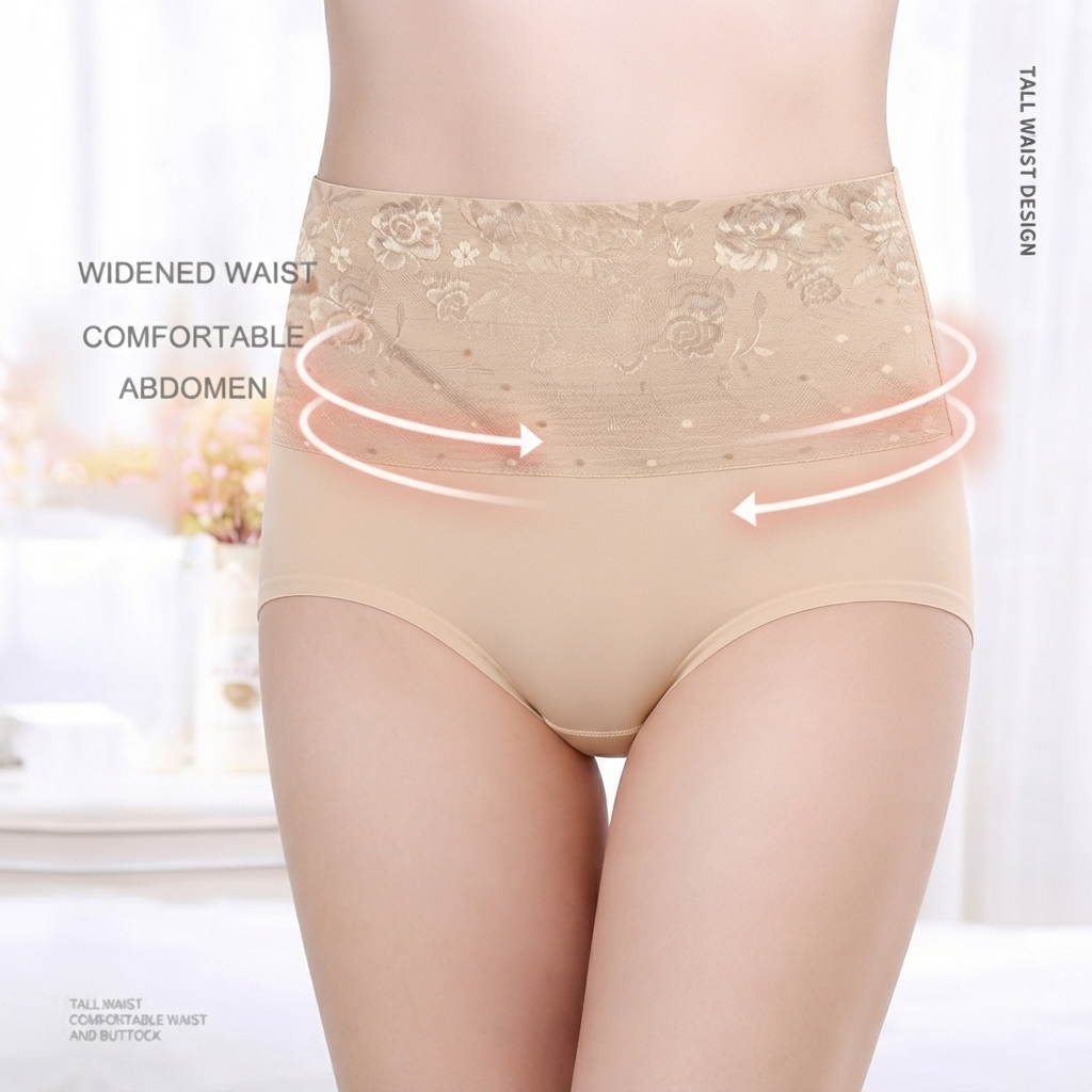 Elegant Floral Soft Fit Panty ( Set of 3 ) Free Size