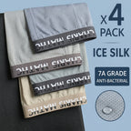 Premium Luxury Ice Silk Comfort Men’s Underwear (Set of 4)
