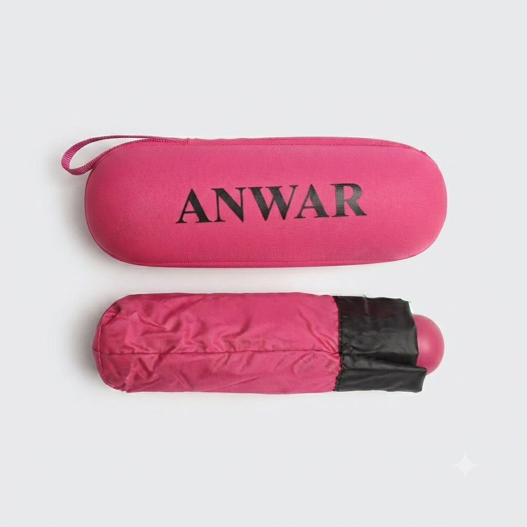 Anti UV Mini Umbrella With Premium Bag