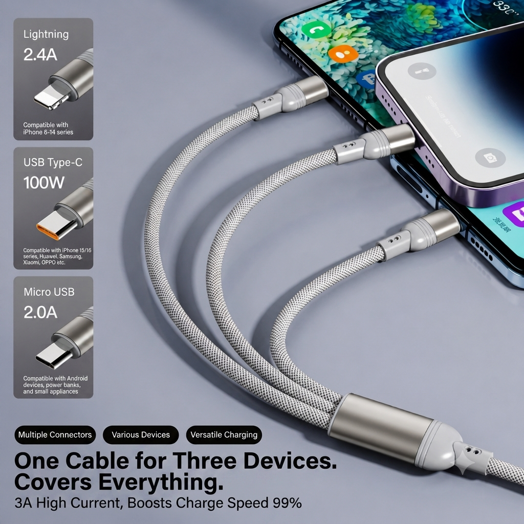 UltraCharge 5-in-1 Smart Power 120W cable