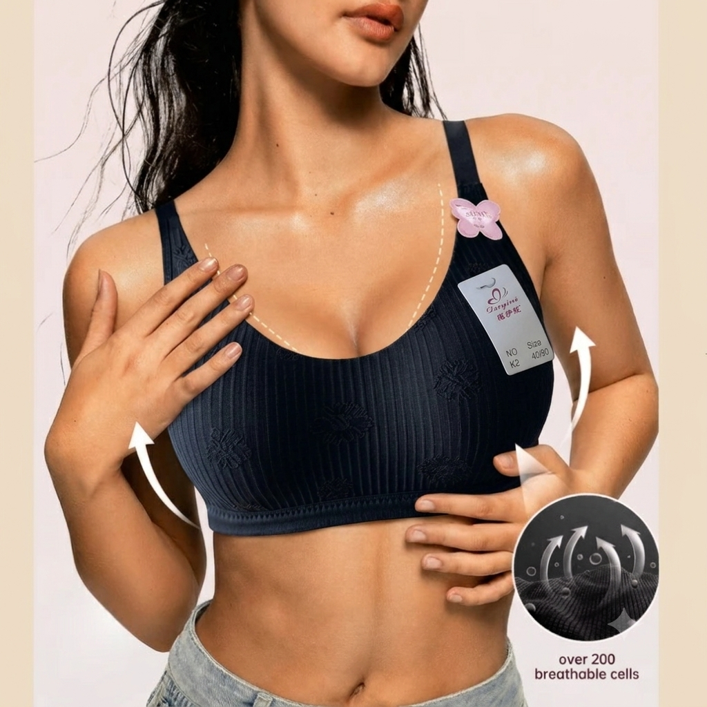 Luxury Floral Comfort Bra