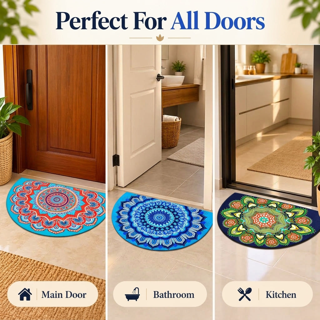 PatternNest Anti-Slip Door Mat