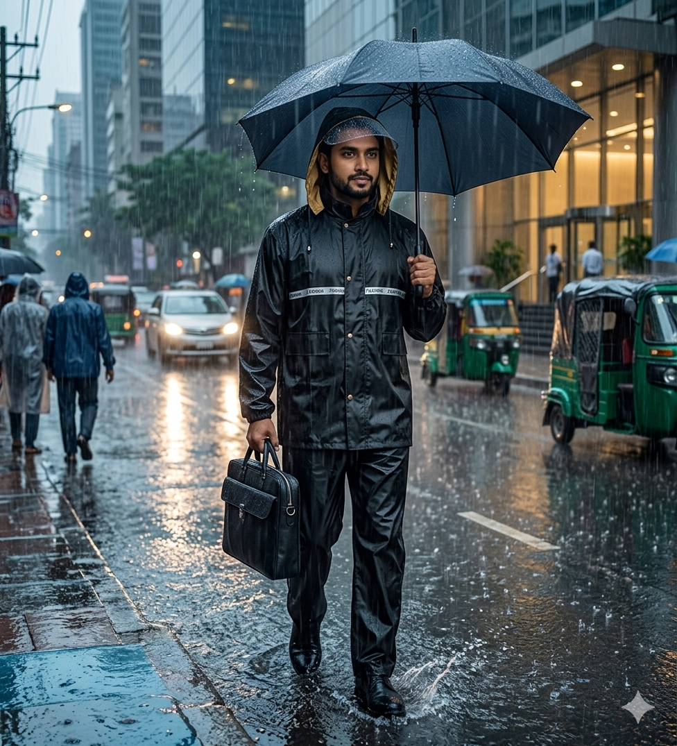 Men's Waterproof Raincoat Set (XL)