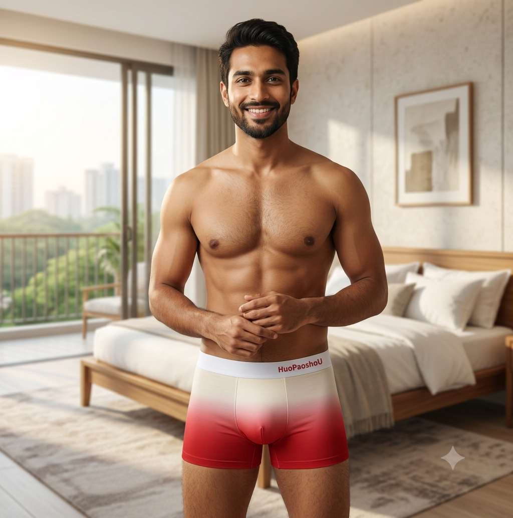 Men's gradient print seamless underwear ( Set of 03 )