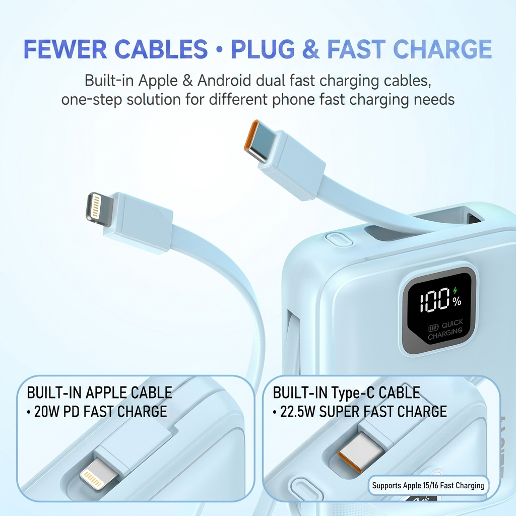 RECRSI Fast Charging Power Bank 20000mAh