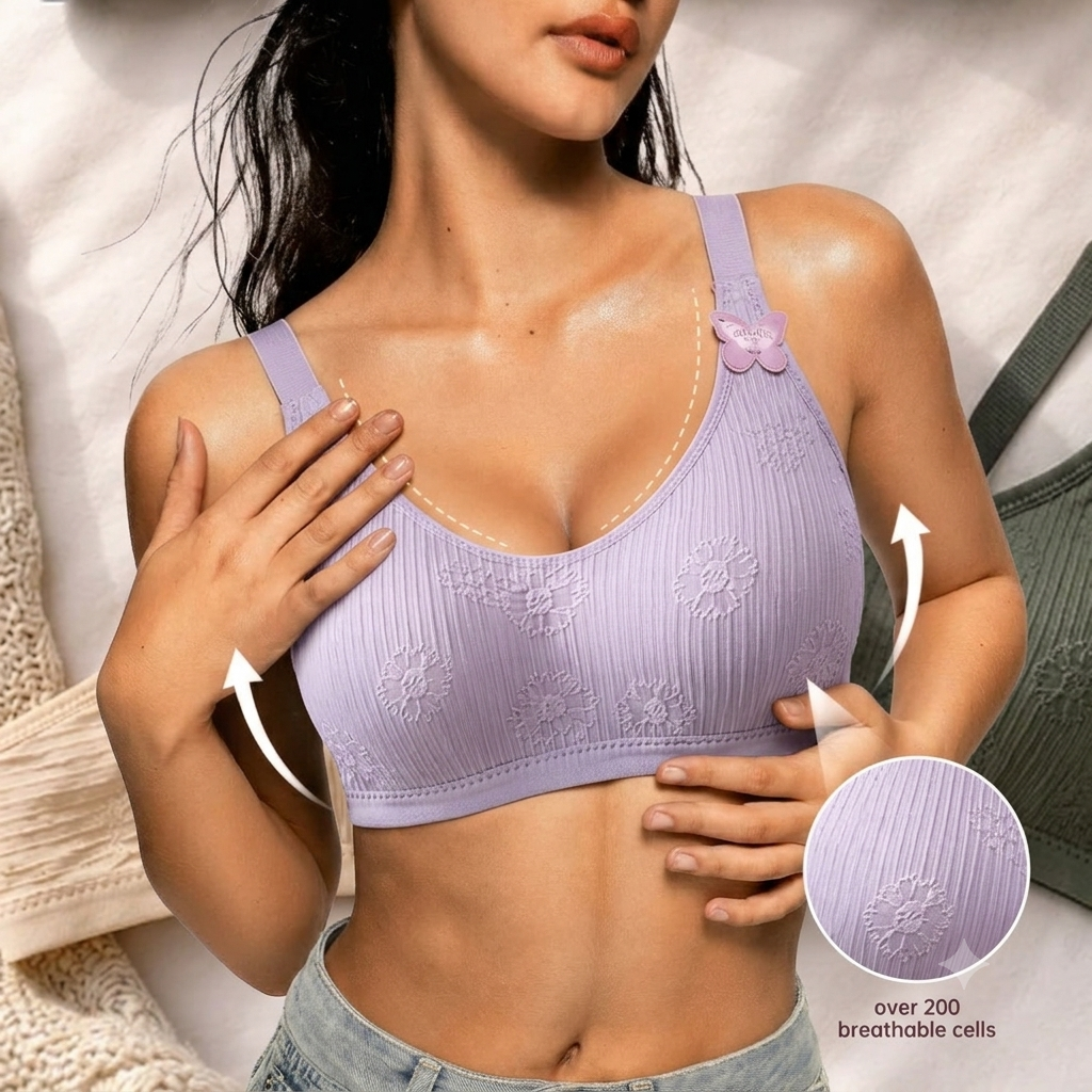 Luxury Floral Comfort Bra