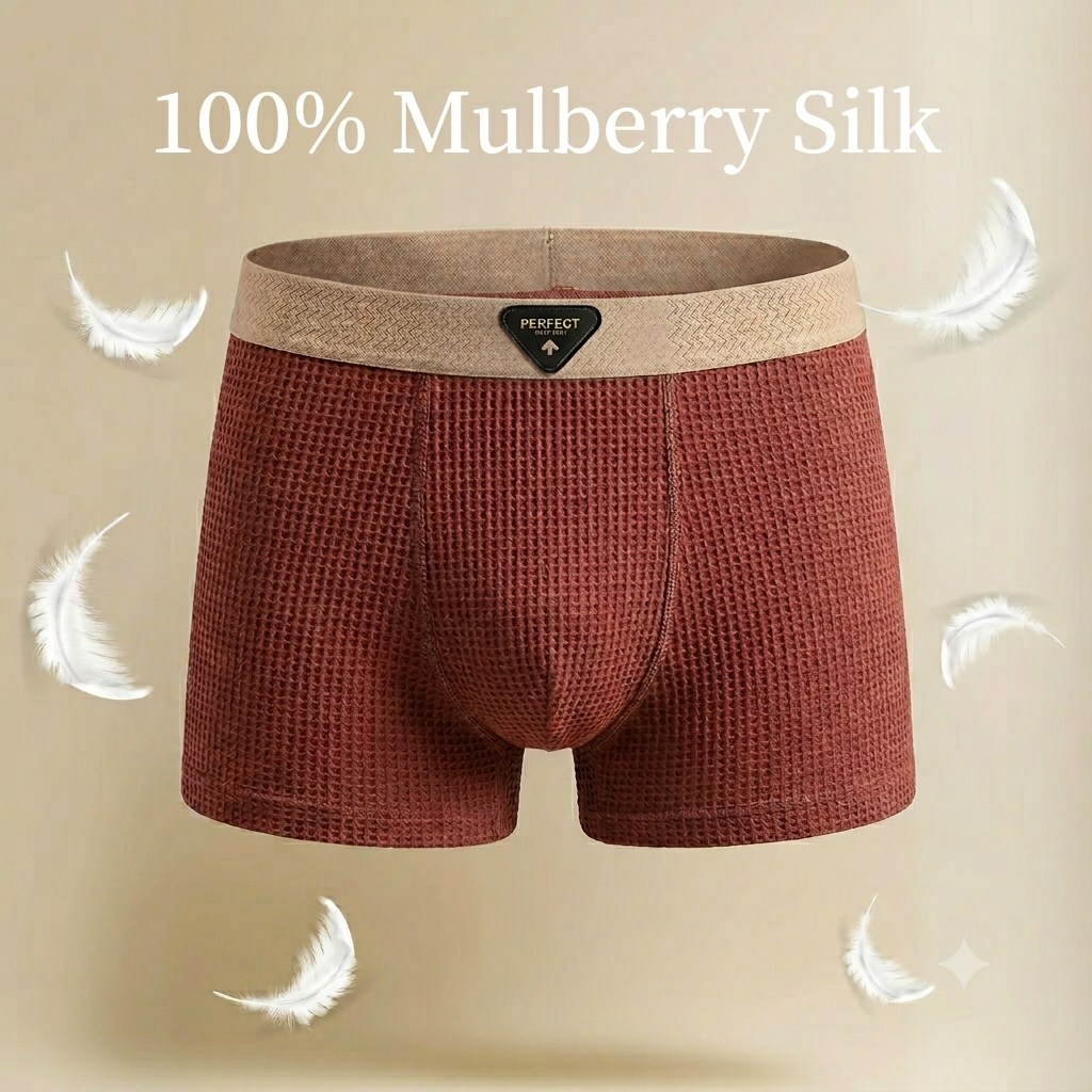 Men's Ice Silk net pattern Premium Boxer ( Set of 04 )