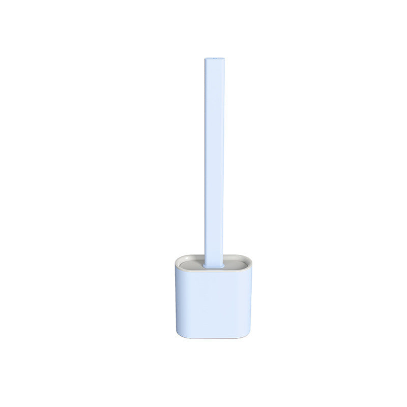 Wall Mounted Silicone Toilet Brush With Holder Stand