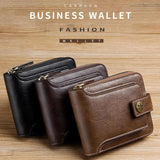 Vintage Style Small PU Leather Men's Wallet