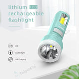 Household Emergency LED Rechargeable Flashlight