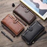 Front Zipper Style Long Wallet