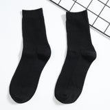 Solid color double needle socks ( Set of 05)