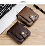 Vintage Style Small PU Leather Men's Wallet