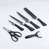 6 in 1 Premium Stainless Steel Knife Set