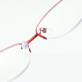 Oval Shape Half Frame Anti-blue Reading Glass