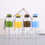 304 Stainless Steel Empty Cup Transparent Glass Sports Water Bottle