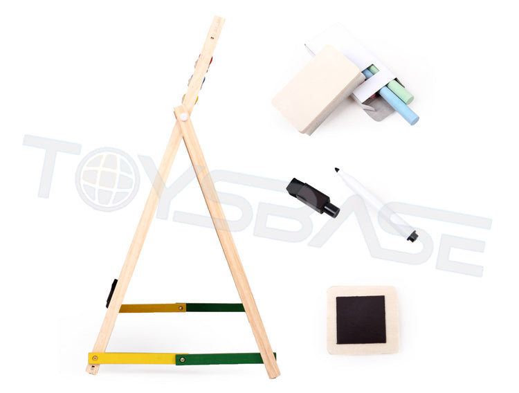 54CM Wooden Double-sided Magnetic Drawing & Writing Board For Kids