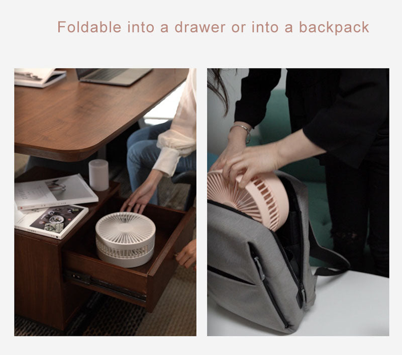 USB Rechargeable Folding Portable Fan