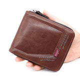 Men's High Quality  Zipper Wallet