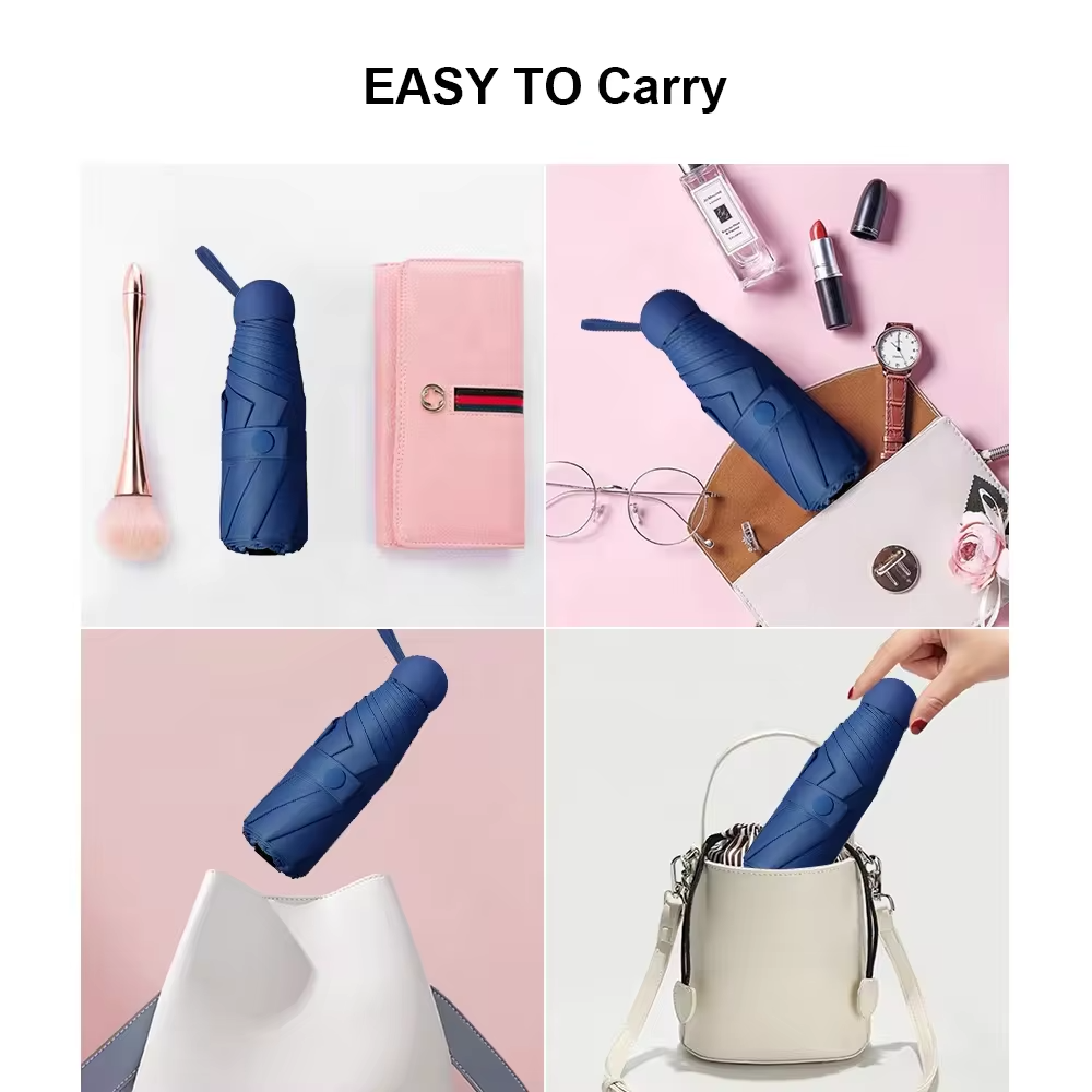 Anti UV Mini Umbrella With Premium Bag