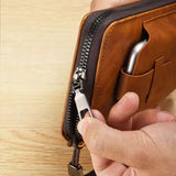 Men's New Fashion Multi-Card Slot Soft Long Wallet