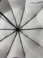 Elegant Floral 10-Ribs Folding Umbrella