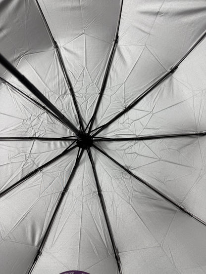 Elegant Floral 10-Ribs Folding Umbrella