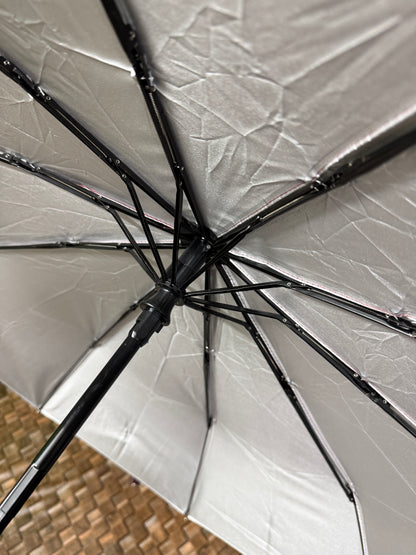 Elegant Floral 10-Ribs Folding Umbrella