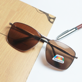 Trendy Tinted Rectangular Sunglasses