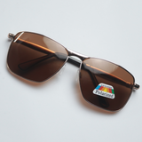 Trendy Tinted Rectangular Sunglasses