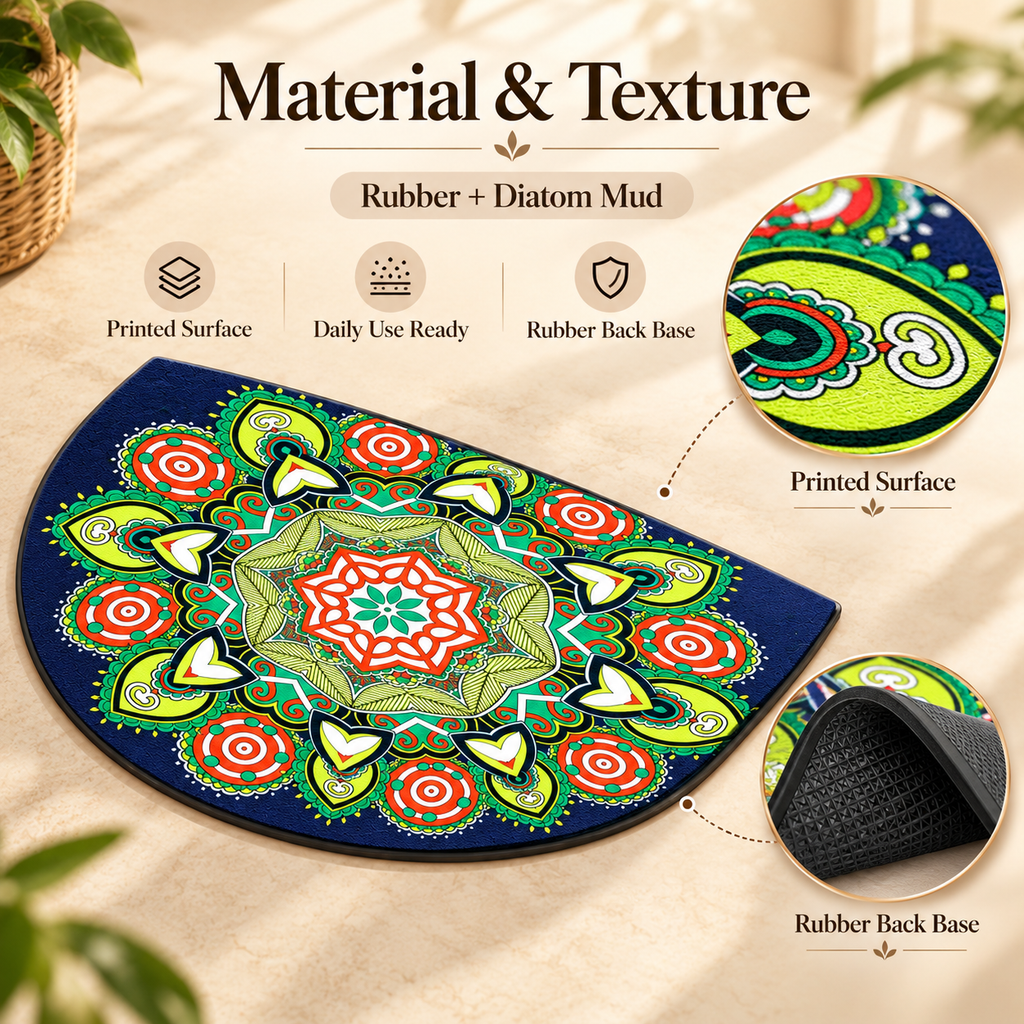 PatternNest Anti-Slip Door Mat