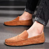 Super Comfortable Premium Upper Velvet Loafer for Men/Light Brown/41