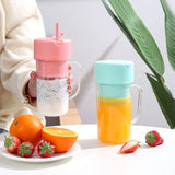 USB Rechargeable Cup Blender with Straw