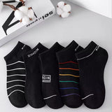 Mens Antibacterial Short Socks (Set of 5)